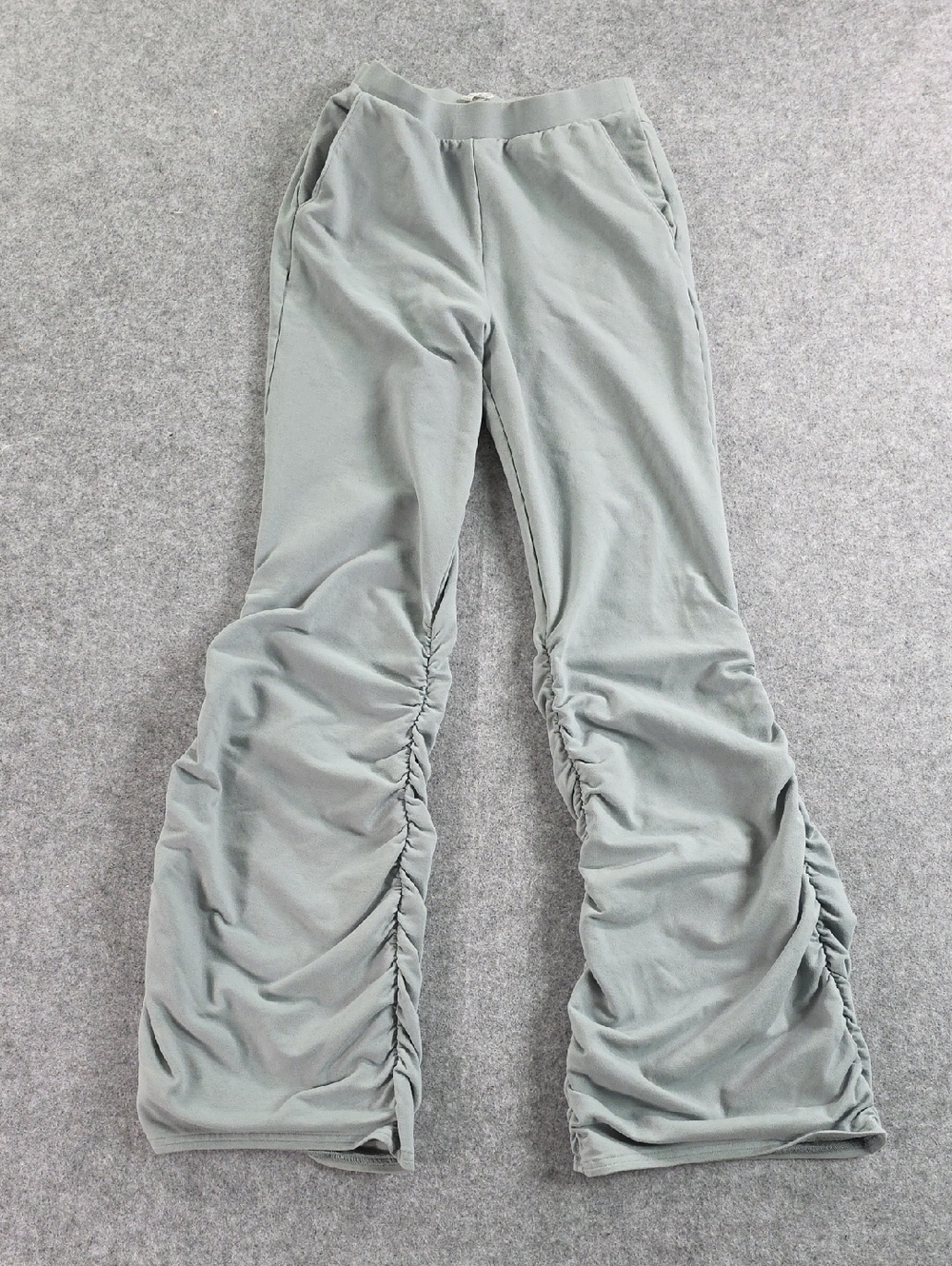 ALO YOGA Cosmic Grey Ruched Soft Sculpt Pants Size Small S